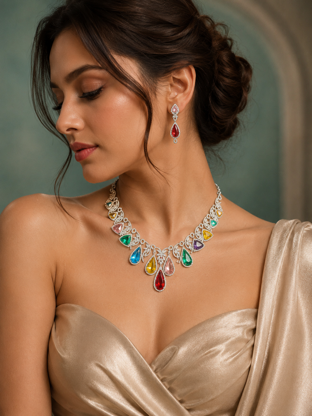 CZ Necklace JJ0801-37