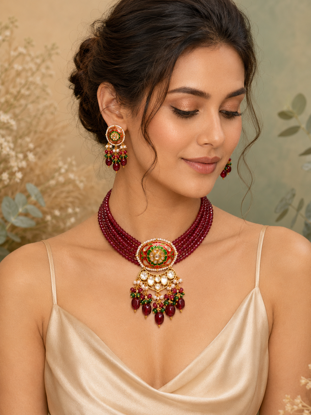 Meenakari Necklace JJ0808-02