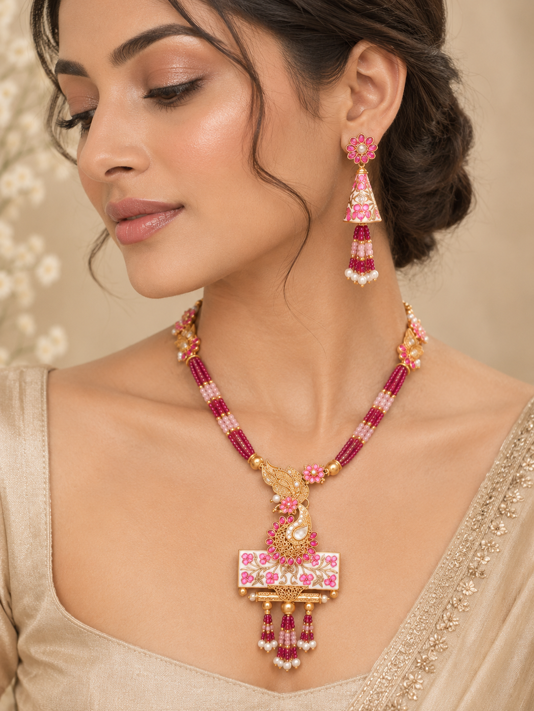 Meenakari Necklace JJ0808-16