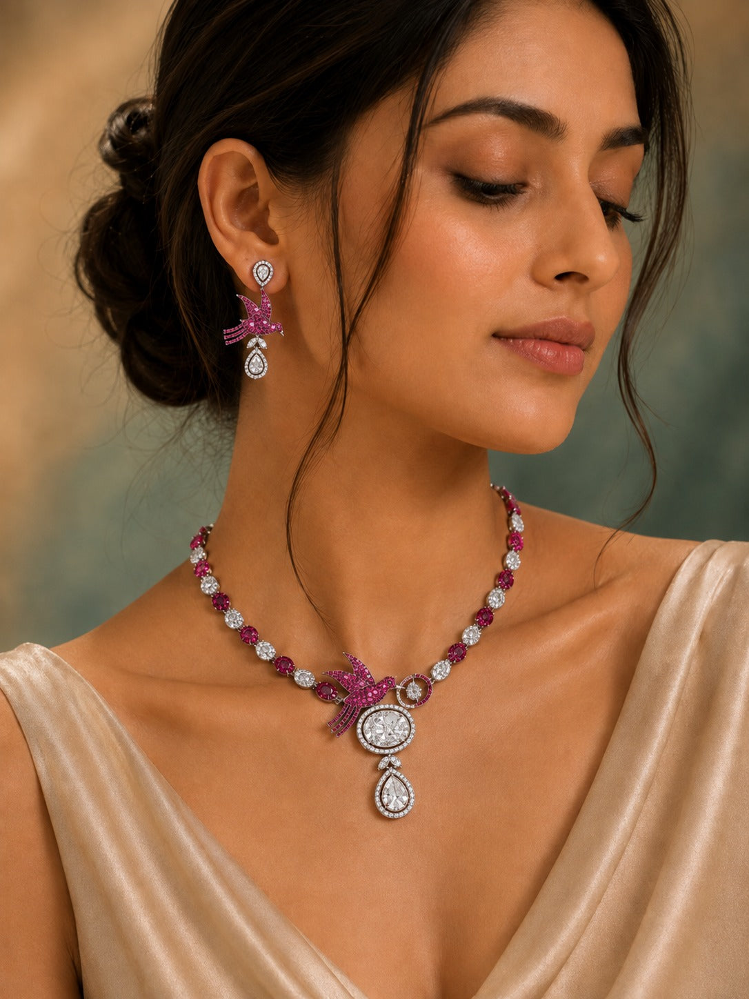 CZ Necklace JJ0801-43